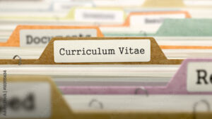 Picture of curriculum vitae file 