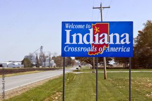 interventional physiatry job in northern Indiana with picture of Indiana road sign